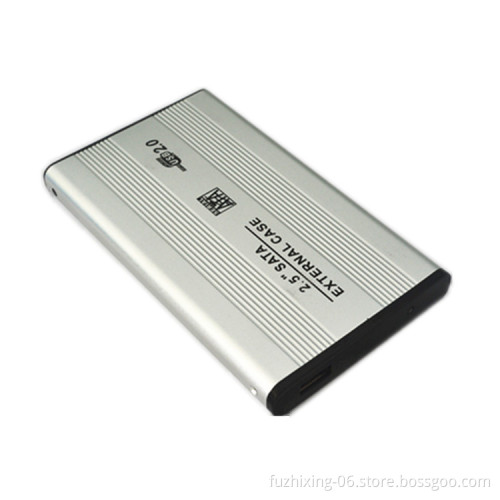 High Quality 2.5 Inch Portable USB 2.0 to SATA HDD Case Enclosure with USB Cable
